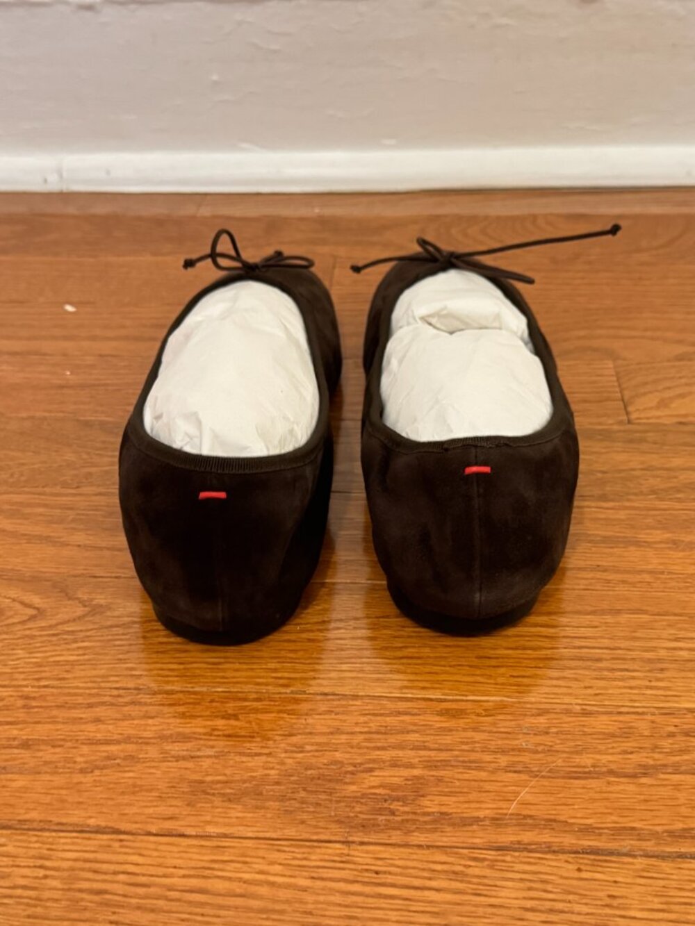 Tiby Moka Suede Ballet Flats - Picture 5 of 8